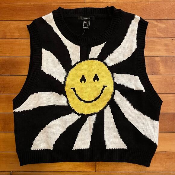 NWT Forever 21 Knit Sun Vest - Picture 1 of 5